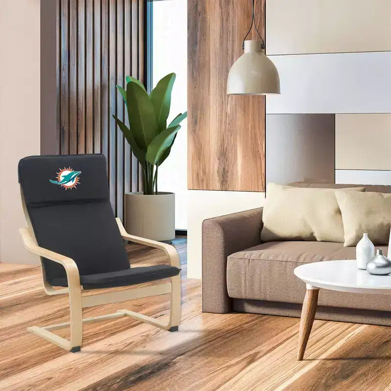NFL Miami Dolphins Bentwood Accent Chair