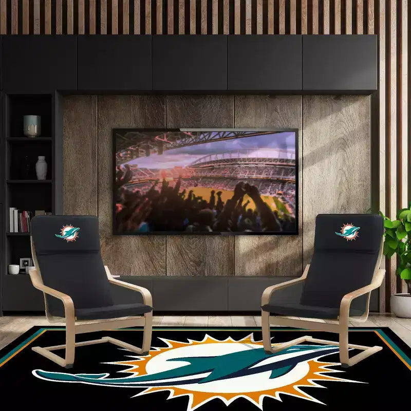 Poltrona in legno curvato NFL Miami Dolphins