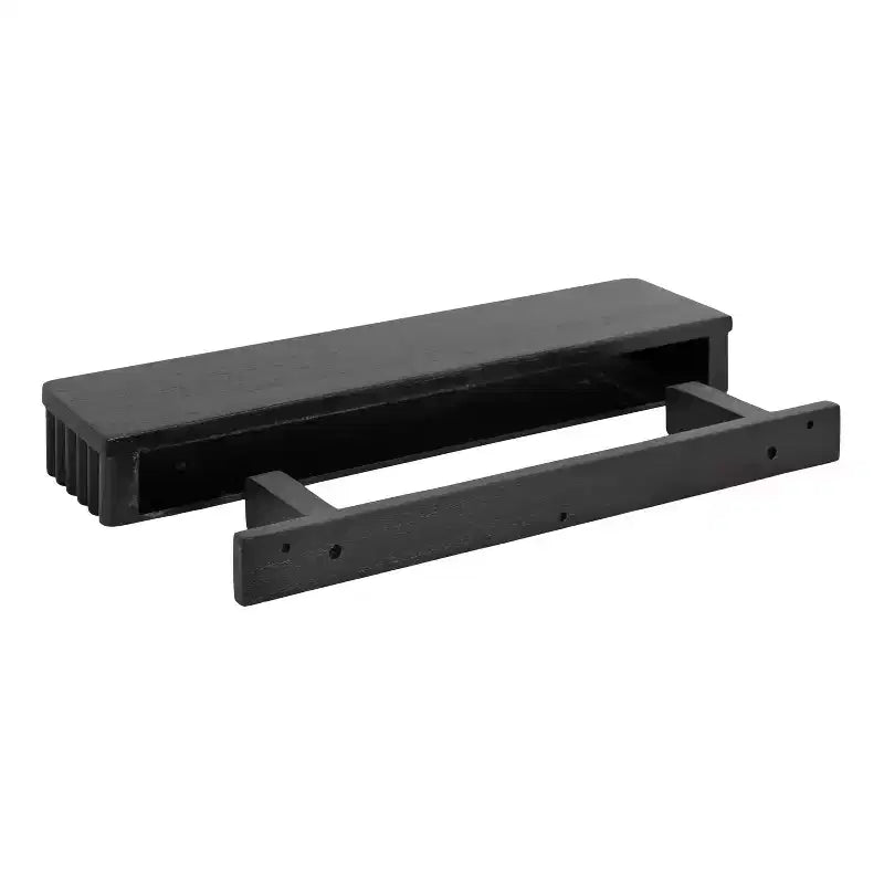 Kate & Laurel All Things Decor Set di 2 mensole flottanti Reid a coste nere