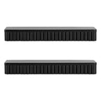 Kate & Laurel All Things Decor Set di 2 mensole flottanti Reid a coste nere
