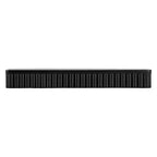 Kate & Laurel All Things Decor Set di 2 mensole flottanti Reid a coste nere