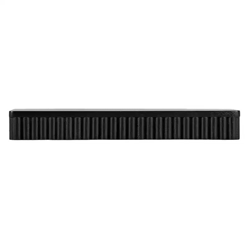 Kate & Laurel All Things Decor Set di 2 mensole flottanti Reid a coste nere