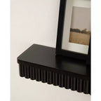 Kate & Laurel All Things Decor Set di 2 mensole flottanti Reid a coste nere