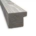 Specchio da parete quadrato Amanti Art 29" x 29" senza smussatura, finitura Grigio Tortora Lavato