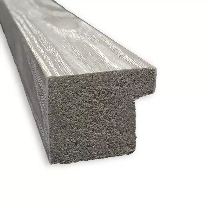 Specchio da parete quadrato Amanti Art 29" x 29" senza smussatura, finitura Grigio Tortora Lavato