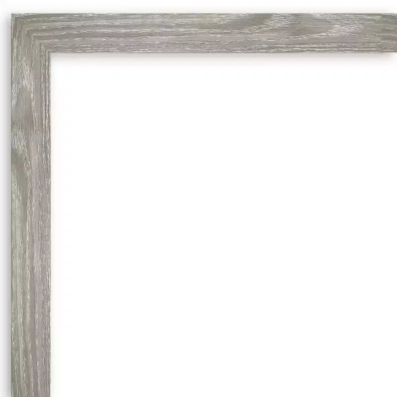 Specchio da parete quadrato Amanti Art 29" x 29" senza smussatura, finitura Grigio Tortora Lavato