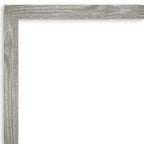 Specchio da parete quadrato Amanti Art 29" x 29" senza smussatura, finitura Grigio Tortora Lavato