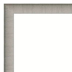 Specchio da parete stretto ed elegante 41"x30" per bagno, finitura peltro - Amanti Art: Hardware di montaggio incluso
