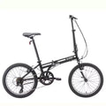 ZiZZO Ferro 7-Speed Steel 20" Folding Bike - Black
