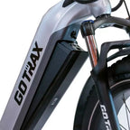 Bicicletta elettrica ibrida GOTRAX per adulti con pneumatici fat da 26" e telaio ribassato - Argento