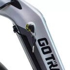 Bicicletta elettrica ibrida GOTRAX per adulti con pneumatici fat da 26" e telaio ribassato - Argento
