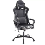 BestMassage Gaming Chair High-Back Office Chair with Lumbar Support Massage Function and PU Leather Rolling Swivel Chair for Adults and Teens