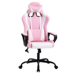 BestMassage Gaming Chair High-Back Office Chair with Lumbar Support Massage Function and PU Leather Rolling Swivel Chair for Adults and Teens