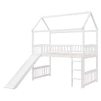 Letto a soppalco/a casetta Whisen 79.5L x 41.8W moderno, dimensione doppia, con scivolo