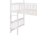 Letto a soppalco/a casetta Whisen 79.5L x 41.8W moderno, dimensione doppia, con scivolo