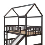 Letto a soppalco/a casetta Whisen 79.5L x 41.8W moderno, dimensione doppia, con scivolo