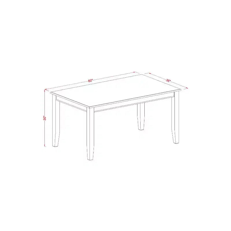HomeStock Rectangular Dining Table 36x60