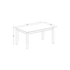 HomeStock Rectangular Dining Table 36x60