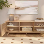 Plank+Beam 59 Mobile TV con 2 ante in legno massiccio, stile moderno di metà secolo
