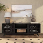 Plank+Beam 59 Mobile TV con 2 ante in legno massiccio, stile moderno di metà secolo
