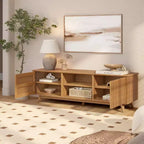 Plank+Beam 59 Mobile TV con 2 ante in legno massiccio, stile moderno di metà secolo