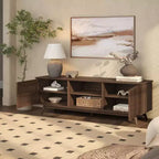 Plank+Beam 59 Mobile TV con 2 ante in legno massiccio, stile moderno di metà secolo