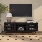 Plank+Beam 59 Mobile TV con 2 ante in legno massiccio, stile moderno di metà secolo