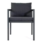 MAYEERTY Set of 2 All-Weather Aluminum Outdoor Patio Chairs with Armrests 300lbs Capacity