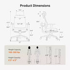 Newtral Magich-GPro Home Office Chair with Footrest - 4D Armrest