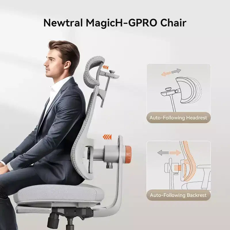 Newtral Magich-GPro Home Office Chair with Footrest - 4D Armrest