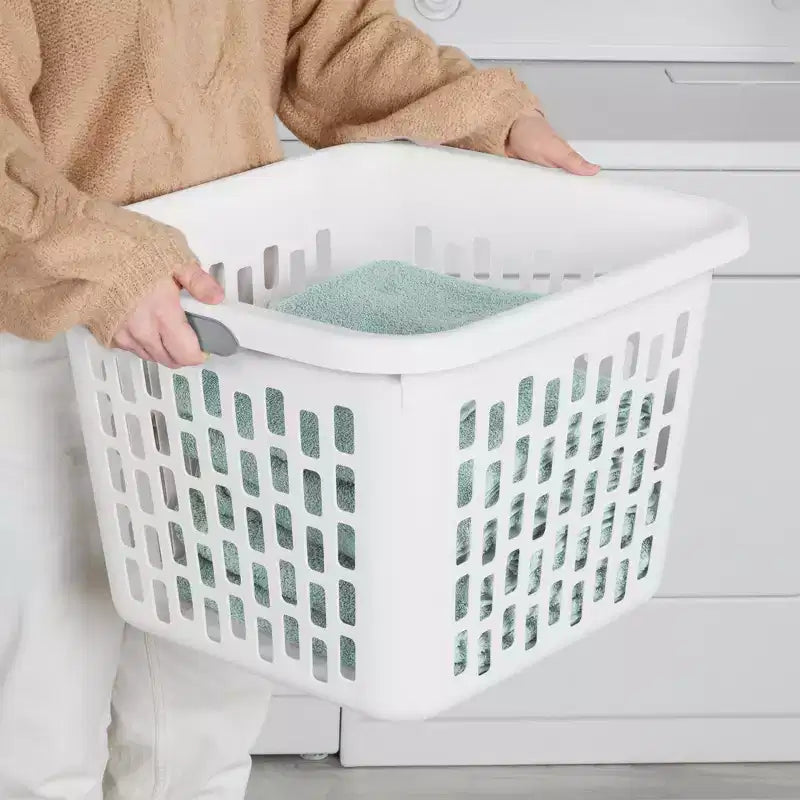 Cesto Portabiancheria Sterilite, Cesto in Plastica con Manici