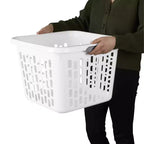Cesto Portabiancheria Sterilite, Cesto in Plastica con Manici