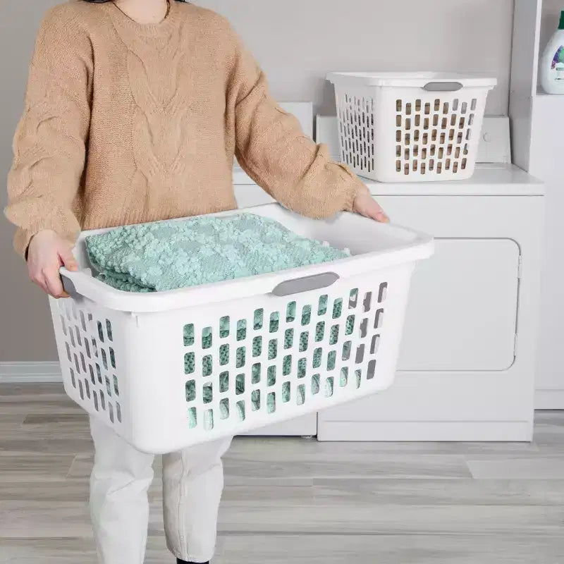 Cesto Portabiancheria Sterilite, Cesto in Plastica con Manici