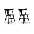 Signature Design by Ashley Gretlynn Modern Dining Chairs with Wraparound Back, Set of 2, Black