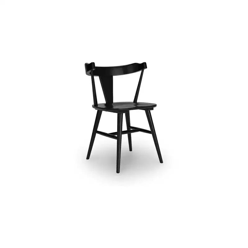 Signature Design by Ashley Gretlynn Sedie da pranzo moderne con schienale avvolgente, set da 2, nere
