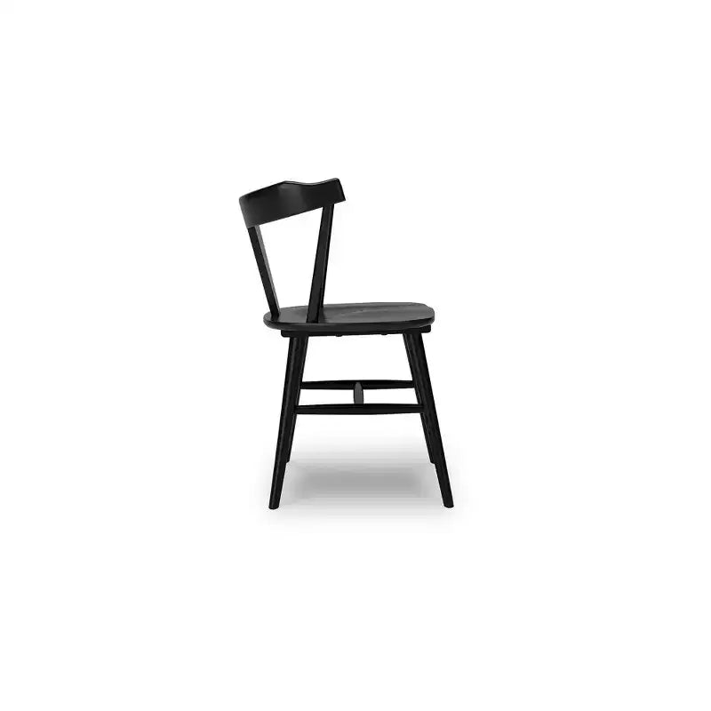 Signature Design by Ashley Gretlynn Sedie da pranzo moderne con schienale avvolgente, set da 2, nere