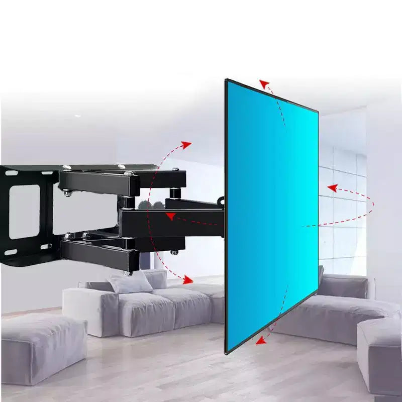 Supporto da parete per TV Karl Home da 32 a 70 pollici, doppio braccio, base grande
