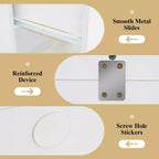 Costway Tavolo da Trucco con Specchio e Luci con 3 Modalità di Illuminazione e Luminosità Regolabile, Bianco