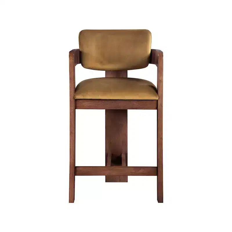 Meridian Furniture, Sgabello Sacha Saddle in velluto
