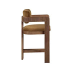 Meridian Furniture, Sgabello Sacha Saddle in velluto