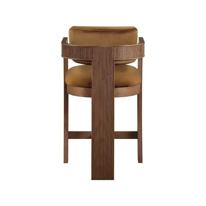 Meridian Furniture, Sgabello Sacha Saddle in velluto
