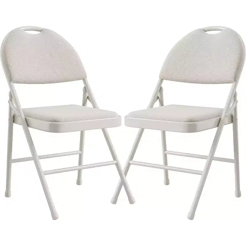Sedia Pieghevole in Metallo con Piedini Antiscivolo, Sedie in PU per Feste, per Interni ed Esterni, Soggiorno, Sala da Pranico, in 1 Scatola