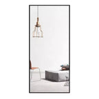 PexFix 34 in. W x 71 in. H Rectangular Metal Framed Bathroom Wall Mirror in Black