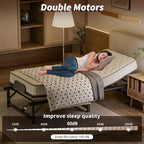 Sandinrayli Adjustable Bed Frame with Remote Control, Twin XL