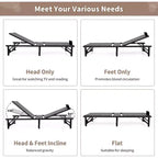 Sandinrayli Adjustable Bed Frame with Remote Control, Twin XL