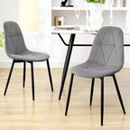 Hyleory Modern Upholstered Velvet Dining Chairs Set of 2 with Metal Legs and High Back, for Kitchen and Dining Room, Easy to Assemble and Clean