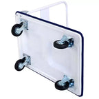 Costway Carrello Piattaforma Pieghevole 300kg Dolly Trasporto Magazzino Carrello a Mano Nuovo Blu/Giallo