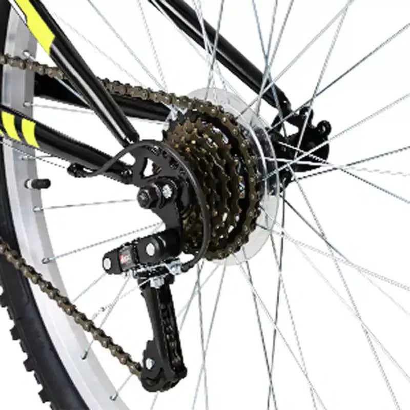 Hykolity 26/27.5-Inch Mountain Bike, Mens Womens, Steel Full Suspension, 18-Speed, Adjustable Saddle, Linear Pull Brakes, Alloy Rims