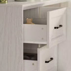 Famapy Wood - Grain Buffet Chest Kitchen Cabinet with Anti - Tipping Device - 3 Drawers+2 Doors for Kitchens or Living Room Storage
