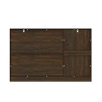Famapy Wood - Grain Buffet Chest Kitchen Cabinet with Anti - Tipping Device - 3 Drawers+2 Doors for Kitchens or Living Room Storage
